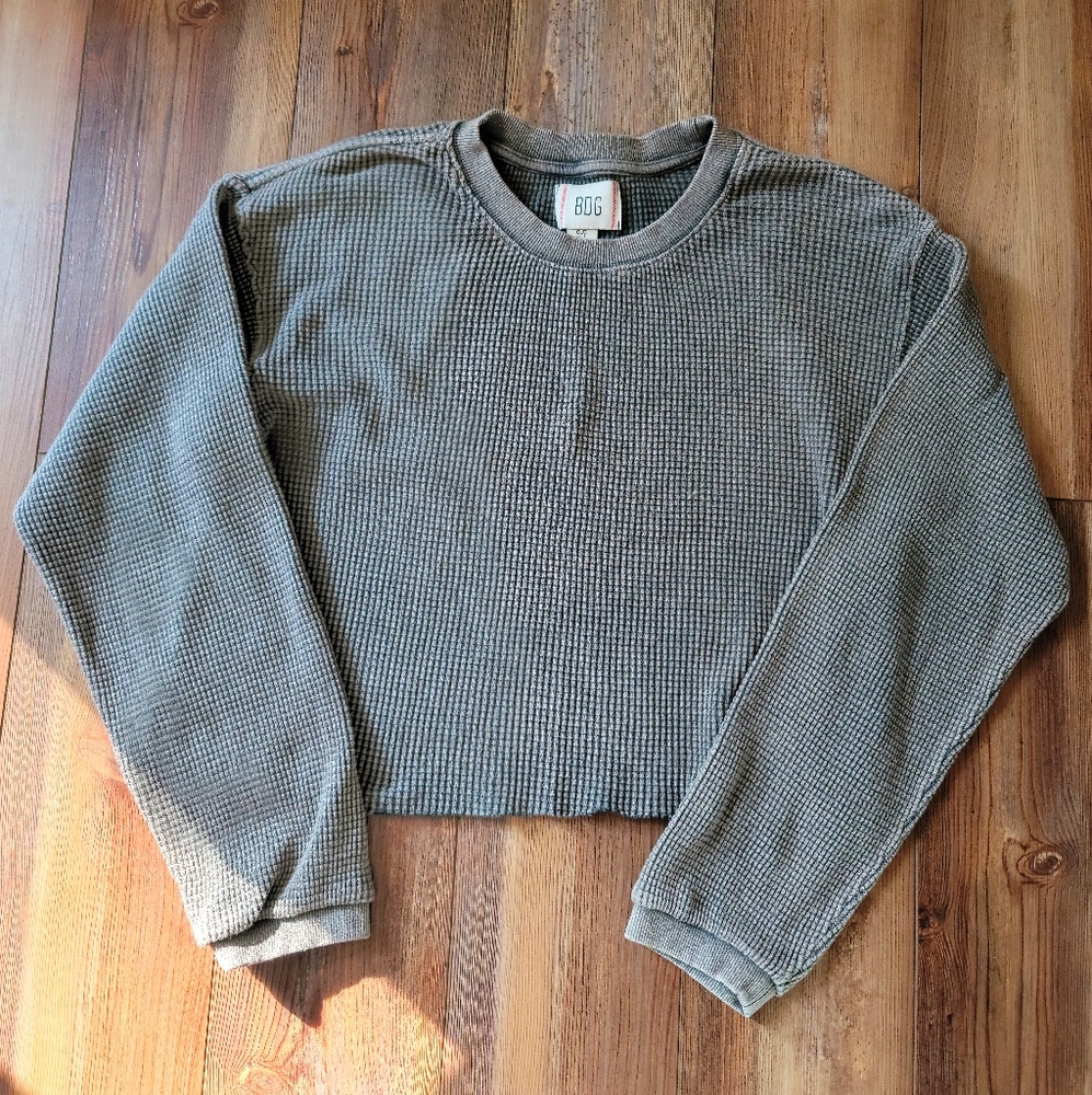 Urban Outfitters BDG cropped Waffle Top Size Small